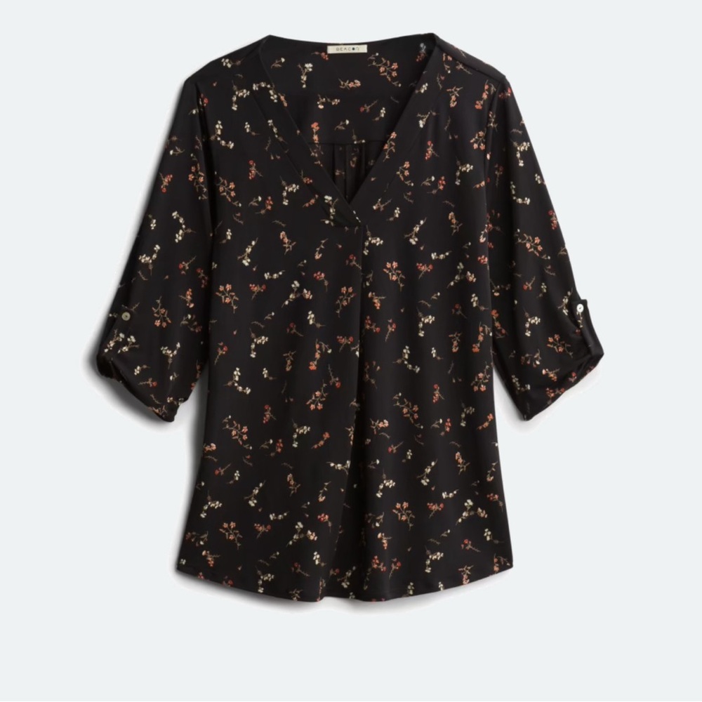 Black Floral Dress by Deacon